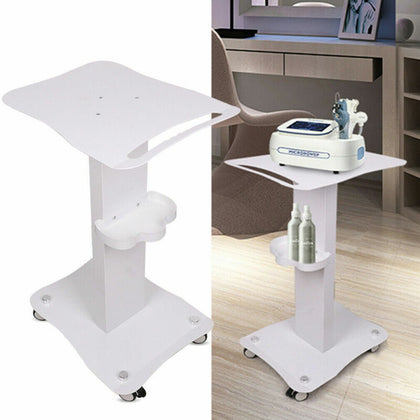 Beauty Salon Machine Stand Rolling Cart Beauty SPA Trolley Holder ABS Aluminum