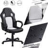 Home Office Desk Chair Gaming Chair High Back Swivel Chair for Work Task White