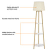 Modern Illumination Floor Lamp w/ Shelves LED Hanging Lamp Shade Corner Standing