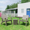 Three-Piece Rattan Garden Furniture 2 Seat Bistro Table Chair Outdoor Patio Set