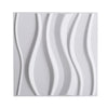 Matt White 3D Tile Wave Style Ceiling Panel Wall Panels Cladding Board Wallpaper
