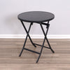 Indoor Outdoor Portable Garden Patio Bistro Dining Table Folding Glass Top Table