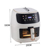 Large 8L Air Fryer Touch Screen Smart Healthy Cooker Oven Window Visible 2400W