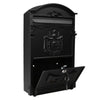 Large Vintage Outdoor Lockable Letter Post Box Mailbox Wall Mounted Secure Mails