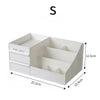 Dressing Table Top Organiser Make Up Holder Storage Box with 2 Sliding Drawers