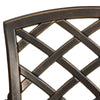 3 Piece Bistro Set Cast Aluminium Bronze F4F0