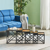 Industrial Set of 4 Nest Coffee Table Stacking Side Table End Table Living Room