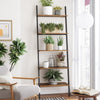 4 / 5 Tier Bookcase Ladder Shelf Unit Wall Rack Shelf Storage Shelving Bookshelf