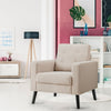 Modern Upholstered Accent Sofa Chair Button Tufted Armchair Leisure Lounge Chair