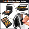 3-in-1 Electric Panini Press Grill 4-Slice Sandwich Maker Non-Stick Coated Plate