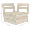 8 Piece Garden Pallet Set Impregnated Spruce Wood Y6Z3