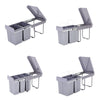 30L/40L Recycle Bin Pull Out Kitchen Cabinet Cupboard Waste Bin Integrated 430mm