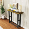 Industrial Wooden Hallway Console Table Rustic Narrow Foyer Table Thicken Legs