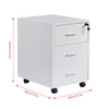 Under Desk Drawers Storage Unit Filing Cabinet with 3 Drawers Office Pedestal