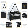 3-in-1 Baby Bedside Bassinet Cot Portable Infant Changing Table Toddler Playpen