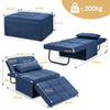 Foldable Sofa Bed 4-In-1 Convertible Sleeper Sofa Chair Adjustable Sofa Recliner