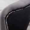 Studded Velvet Padded Dining Chair Knocker Ring Back Seat Kitchen Dining Room