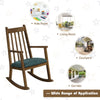 Wooden Kids Rocking Chair Children Armchair Seating Rocker W/ Soft Cushion Home