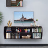 Wall-Mounted TV Stand Floating Media Audio / Video Console Cabinet W/ Cable Hole