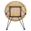 3 Piece Natural Rattan Bistro Set Table & Chairs Outdoor/Patio Garden Furniture