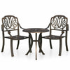 3 Piece Bistro Set Cast Aluminium Bronze W8G1