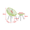 Three-Piece Rattan Garden Furniture 2 Seat Bistro Table Chair Outdoor Patio Set