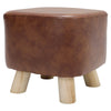 Small Square PU Leather Footstool Pouffe Coffee Table Seat Kids Chair Stool 28CM