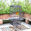 151CM Large Metal Bird Cage Aviary Parrot Budgie Canary Pet With Stand&Wheels