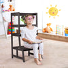 Kids Kitchen Step Stool 2-Step Toddler Standing Tower with 4-Side Safety Rail