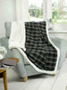 Luxury Union Jack USA Flag Cosy Fleece Sofa Bed Blanket Throw Sherpa Faux Fur