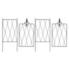 2x Rustproof Metal Garden Trellis Screening Panels Climbing Plant Support Frame