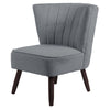 Chesterfield Wing Back Armchair Button Fabric Upholstered Lounge Tub Sofa Chair