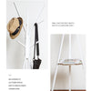 Metal Hat Coat Stand Clothes Storage Rack Umbrella Stand Hanger Hooks With Shelf