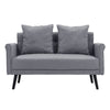 Upholstered 2 Seater Sofa Love Seat Linen Fabric Compact Loveseat Settee Couch