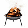 LEVEL Patio Outdoor Fire Pit 52cm Round Bowl Cast Iron LARGE Log Burner Heater