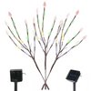 LED Solar 3 Pcs Multi Colour Garden Outdoor Decor Ornamental Tree Xmas Lights