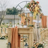Window Style Wedding Arch Metal Backdrop Flowers Stand Rack Balloon Background