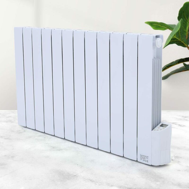 Wall Mounted Oil Filled Radiator Electric Heater With Timer Thermostat ...