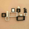 Set of 3 Cube Rectangle Wall Mounted Floating Shelves Shelf Hanging Book Display