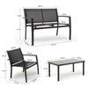 Outdoor Garden Textiles Furniture Conservatory Sets with Table and Chairs for 4