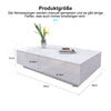Modern High Gloss Coffee Table With Storage Drawer For Living Room White Black