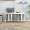 Record Cabinet Record Player Stand Sideboard White Engineered Wood
