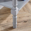 Stylish Grey Painted Wooden 3 Drawer Hallway Console Table Side Desk Undershelf