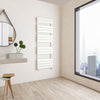 Bathroom Radiator Heated Flat Panel Straight White Black Anthracite Chrome