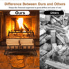 Fireplace Log Grate Heavy Gauge Iron Firewood Holder Log Coal Open Fire Burner