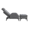 Upholstered Armchair with Footstool Recliner Chair Bed Living Room Furniture