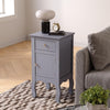 Small Cabinet Side End Table Slim Narrow Storage Unit Night Stand Bedside Drawer