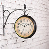 Double Sided Indoor Garden Kensington London Wall Clock Intside Bracket
