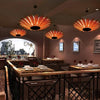 Retro Chandelier Ceiling Light Vintage Wood Woven Ceiling Lamp Dining Table Hang
