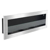 Stainless Steel Glass Bio Ethanol Fireplace Biofire Fire Wall Mounted /Recessed